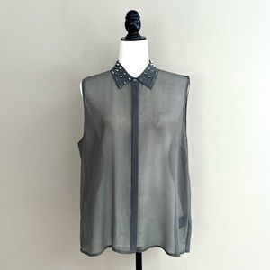 Sparkle and Fade Urban Outfitters sheer blouse NEW